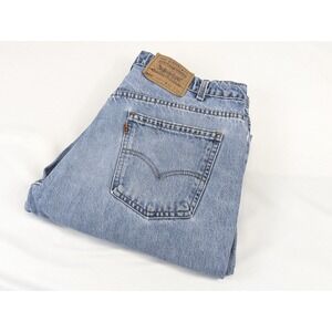 Levis 550 Orange Tab Jeans Mens 38x34 Blue Medium Wash 90s‎ USA Relaxed
